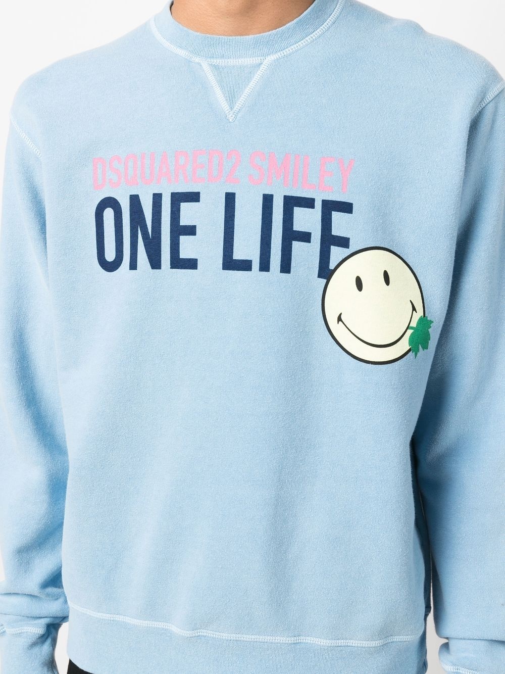 slogan-print long-sleeved sweatshirt - 5