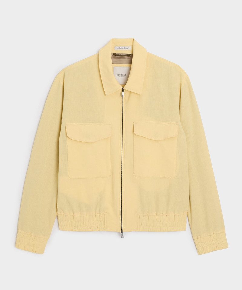 Italian Sueded Linen Ricky Jacket 1