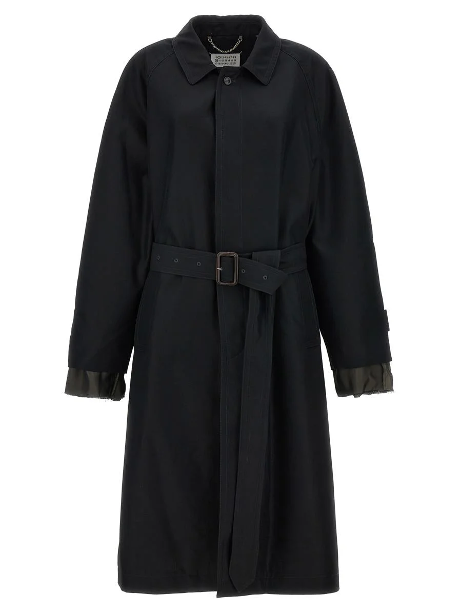 Maison Margiela Long Single-Breasted Trench Coat - 1