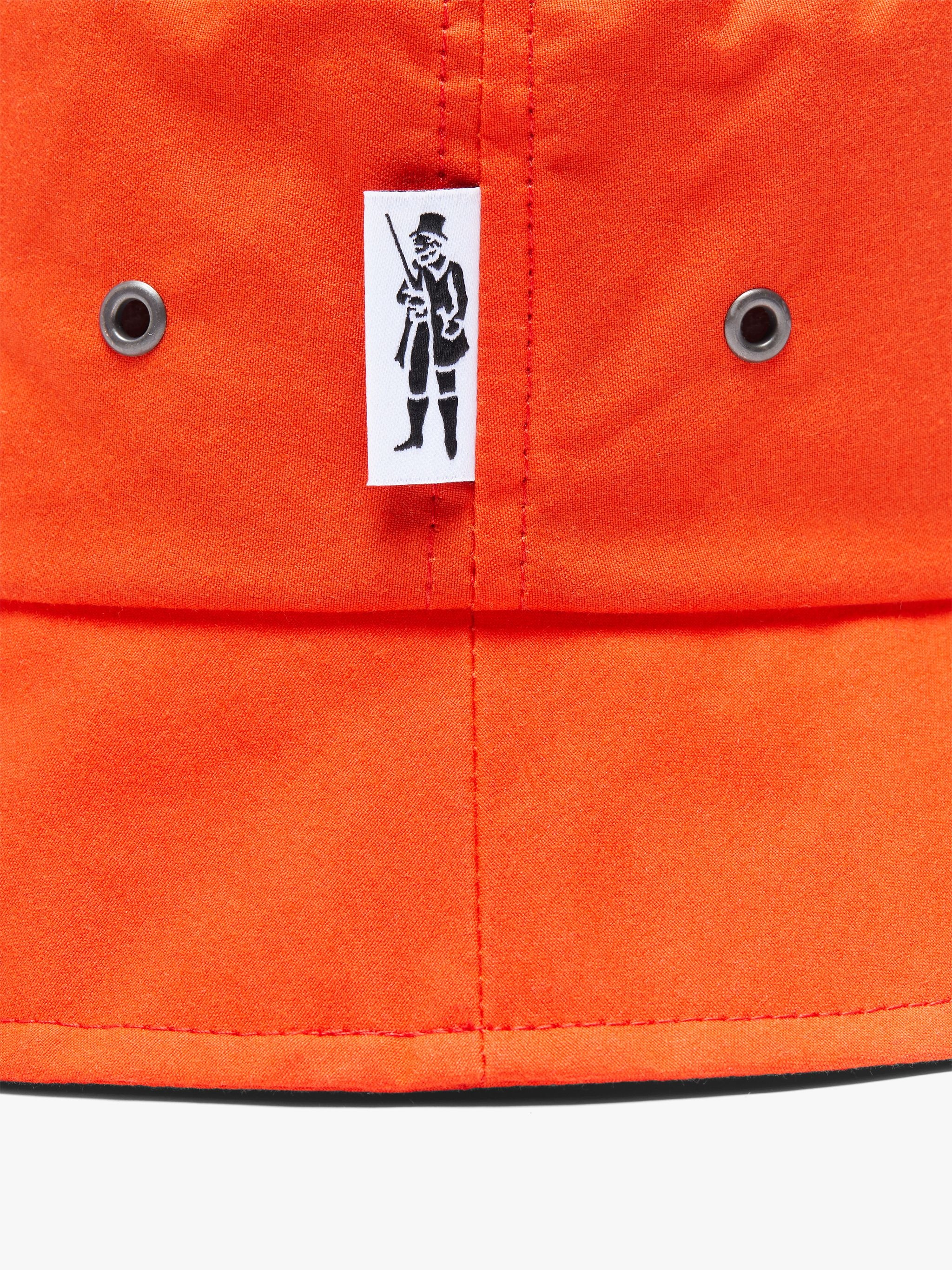 PELTING ORANGE WAXED COTTON BUCKET HAT | ACC-HA05 - 2