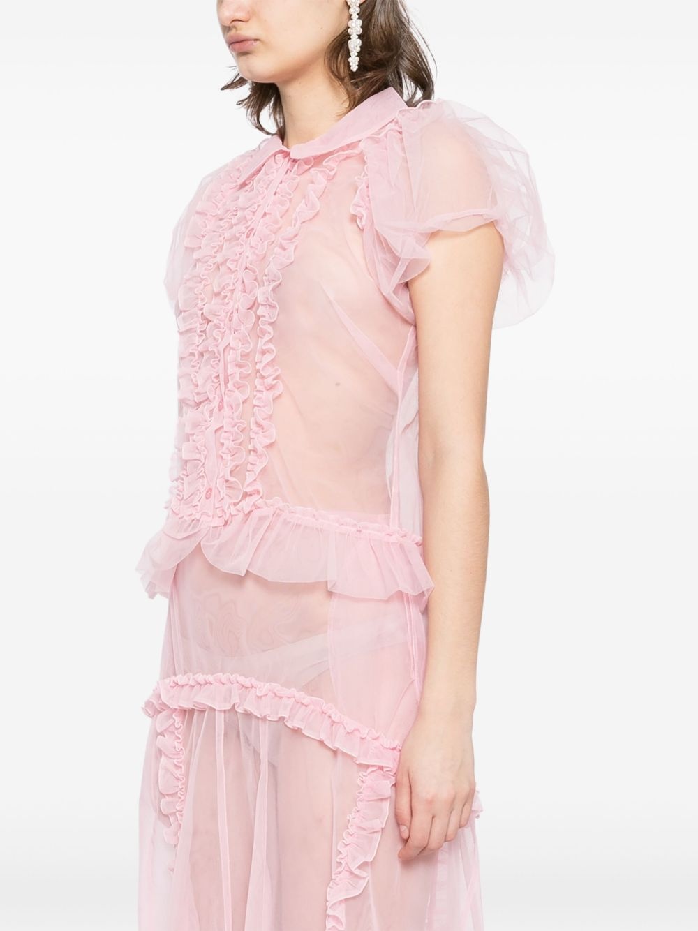 puff-sleeved shirt - 3