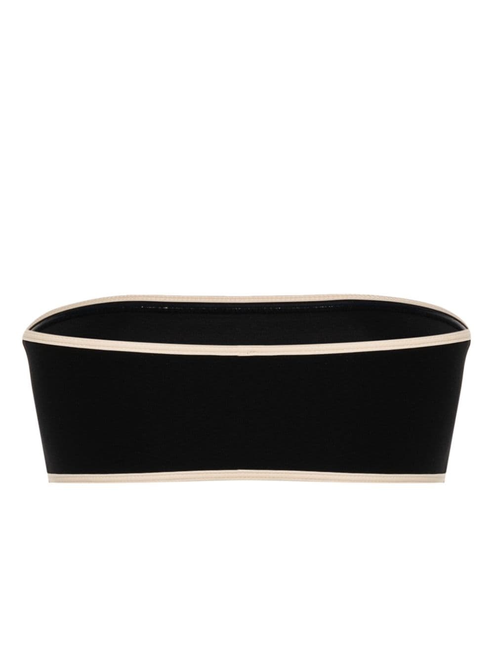 contrasting-trim bikini top - 2