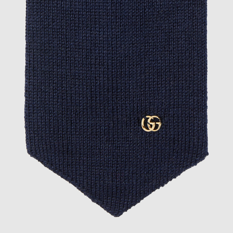 Double G wool knit tie 4