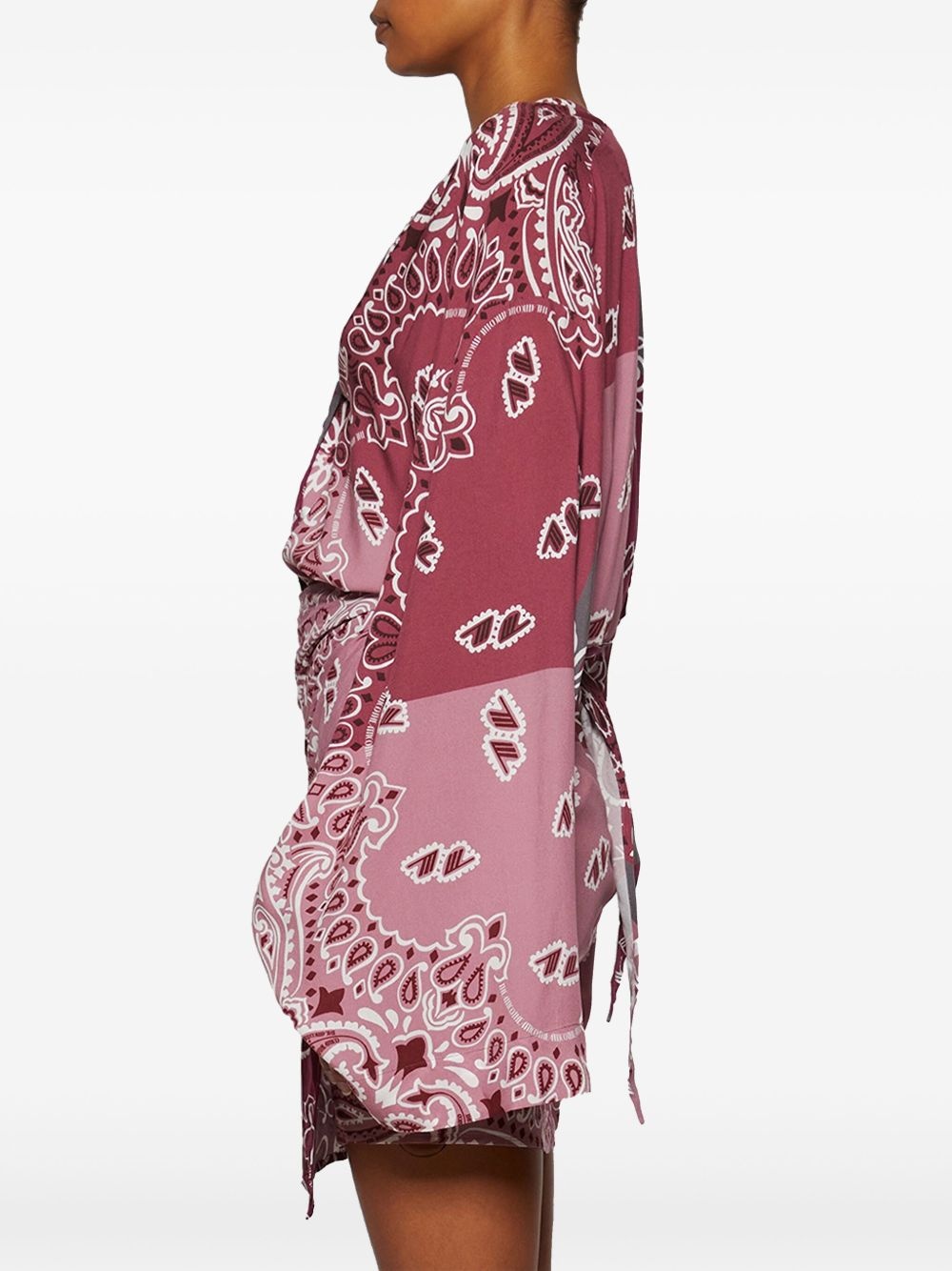 bandana-print dress - 4