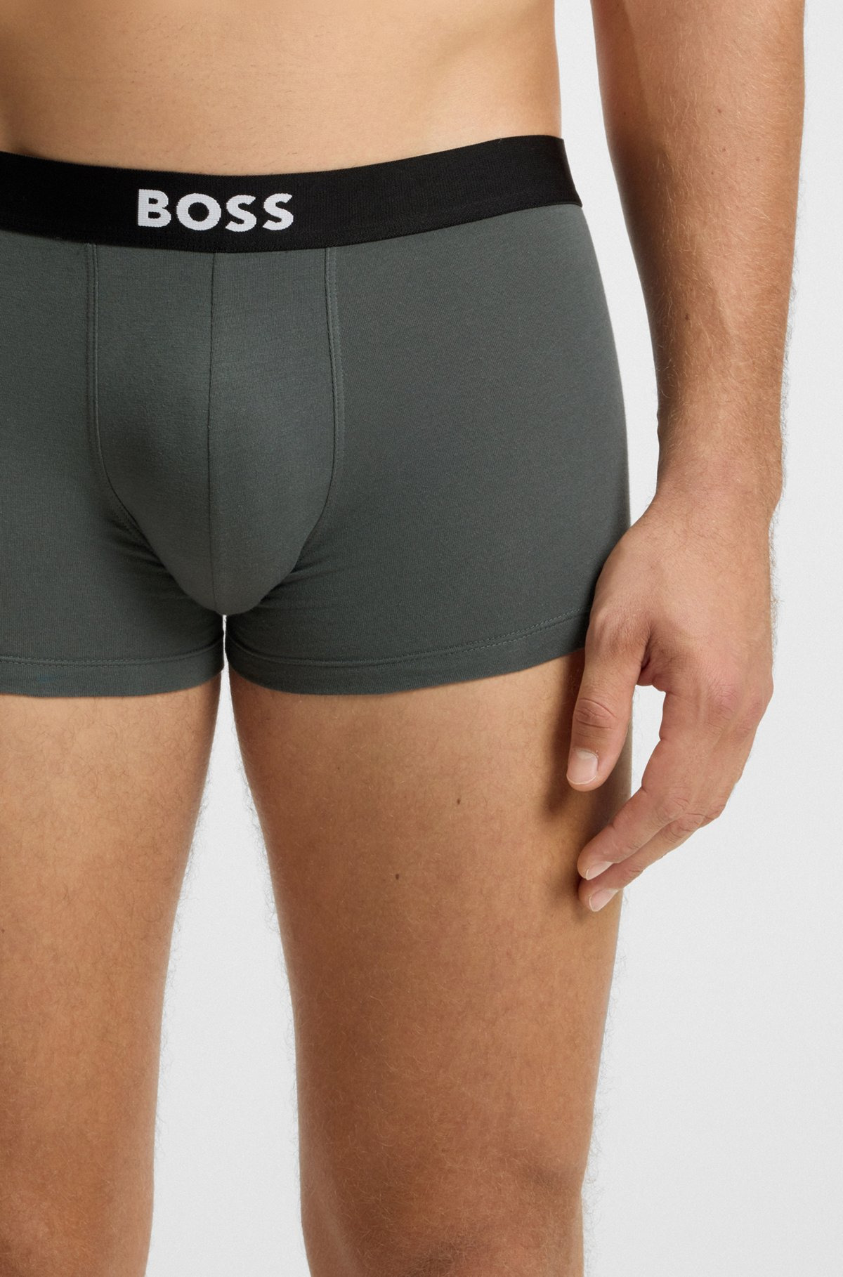 THREE-PACK OF STRETCH TRUNKS IN COTTON - 4