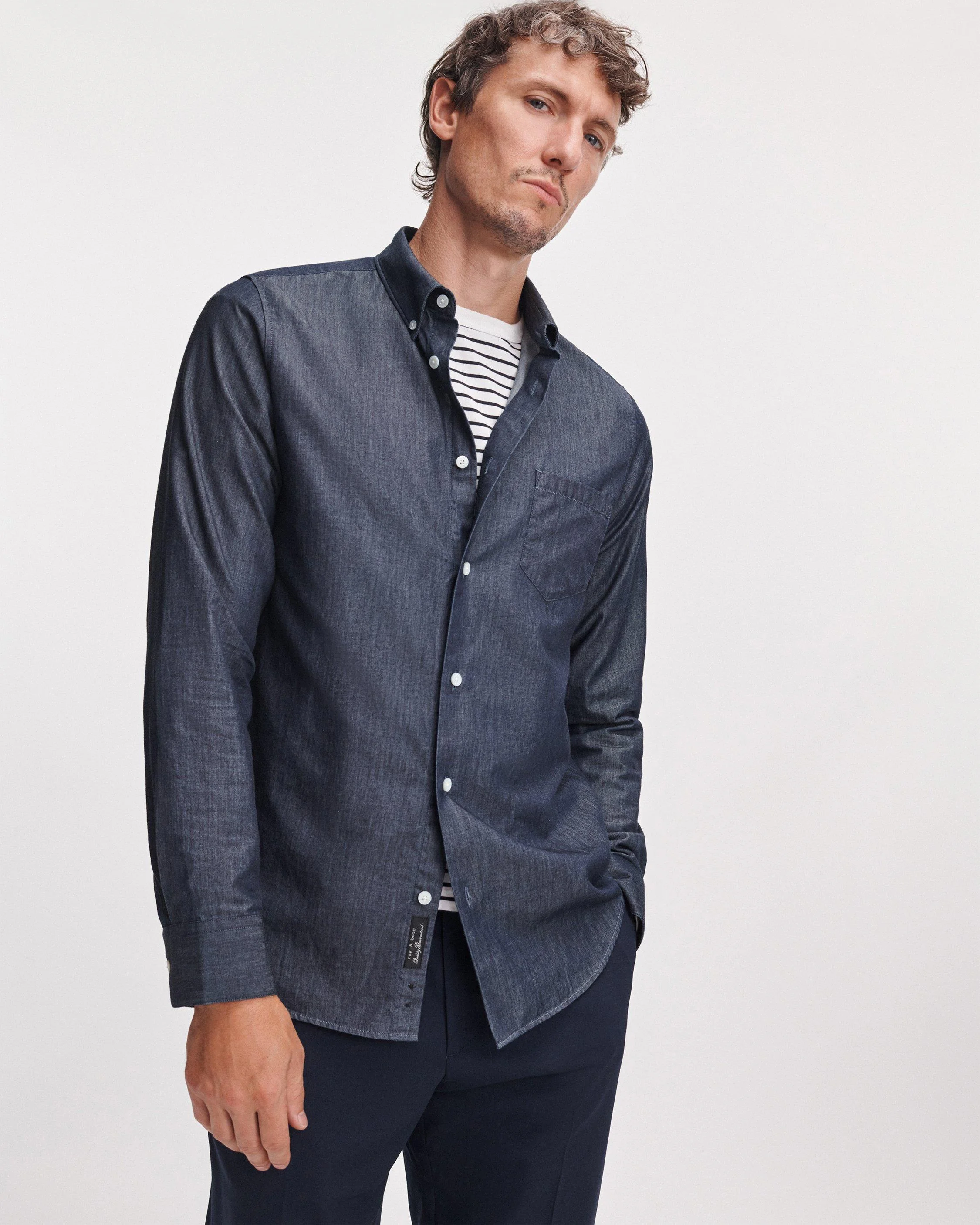 rb Tailored Denim Shirt - 1