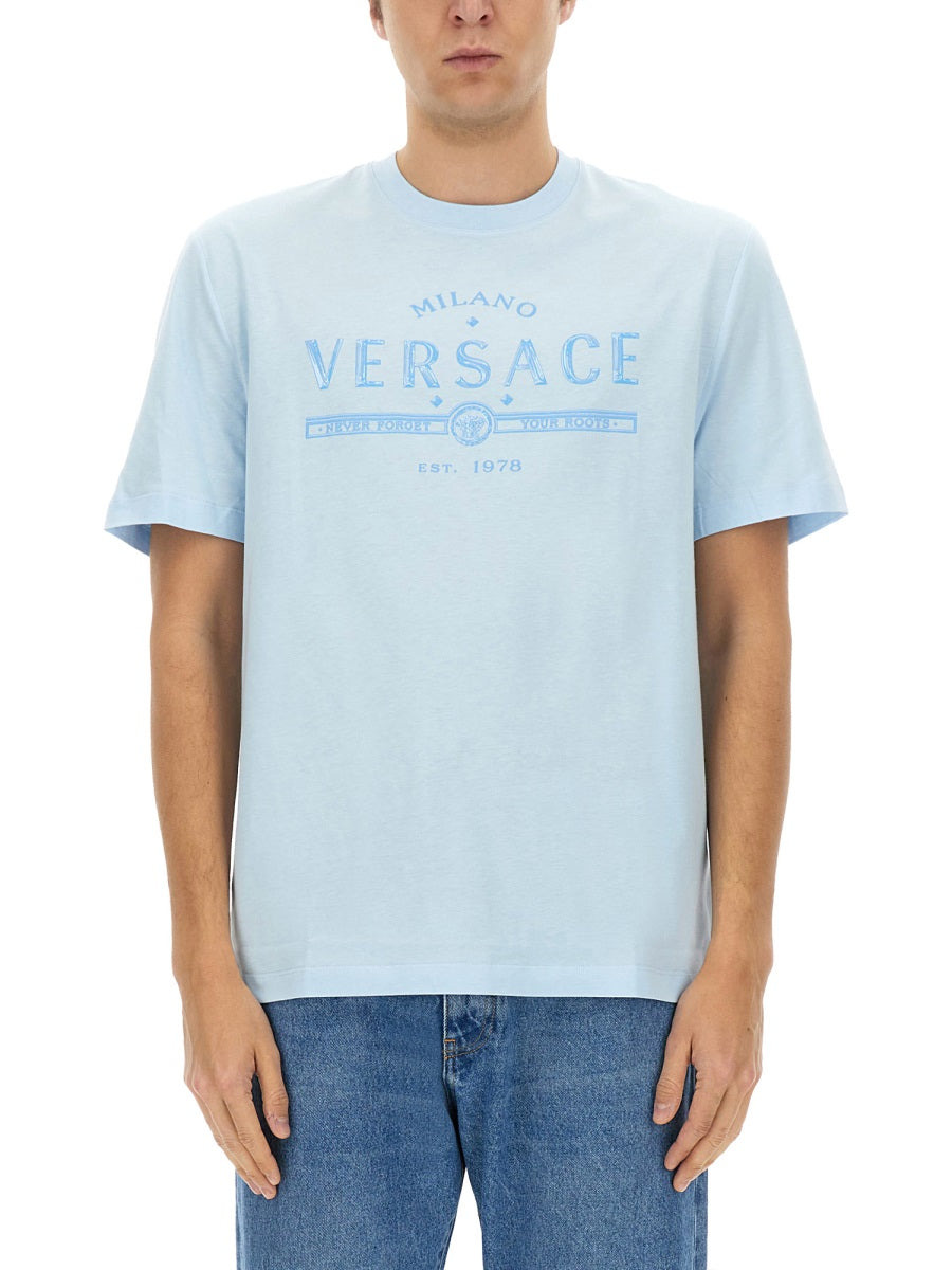 Versace Men T-Shirt With Logo - 3