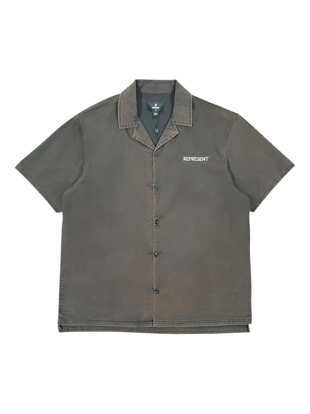 Script camp collar shirt - 1