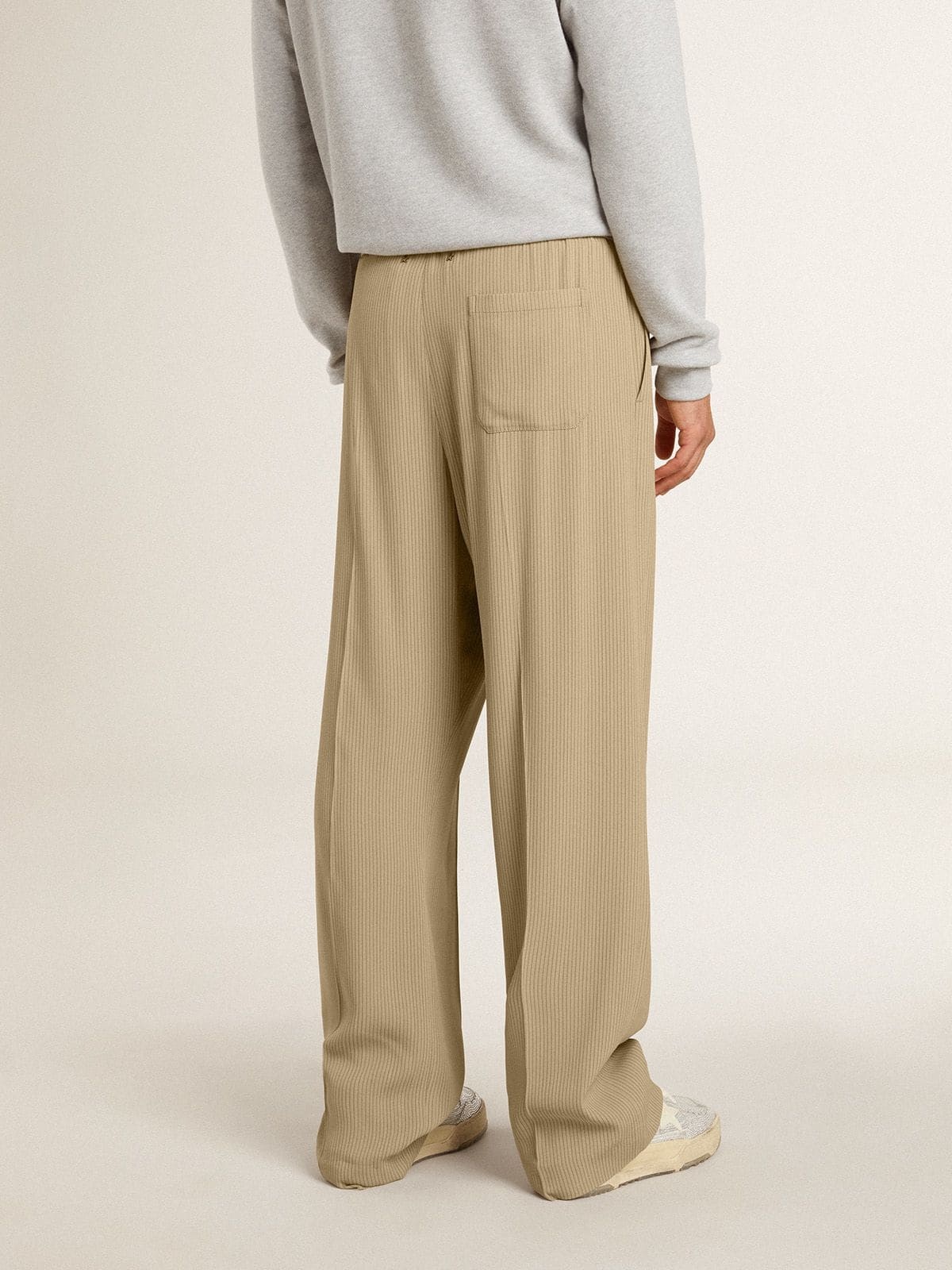 Men's travertine-colored joggers - 4