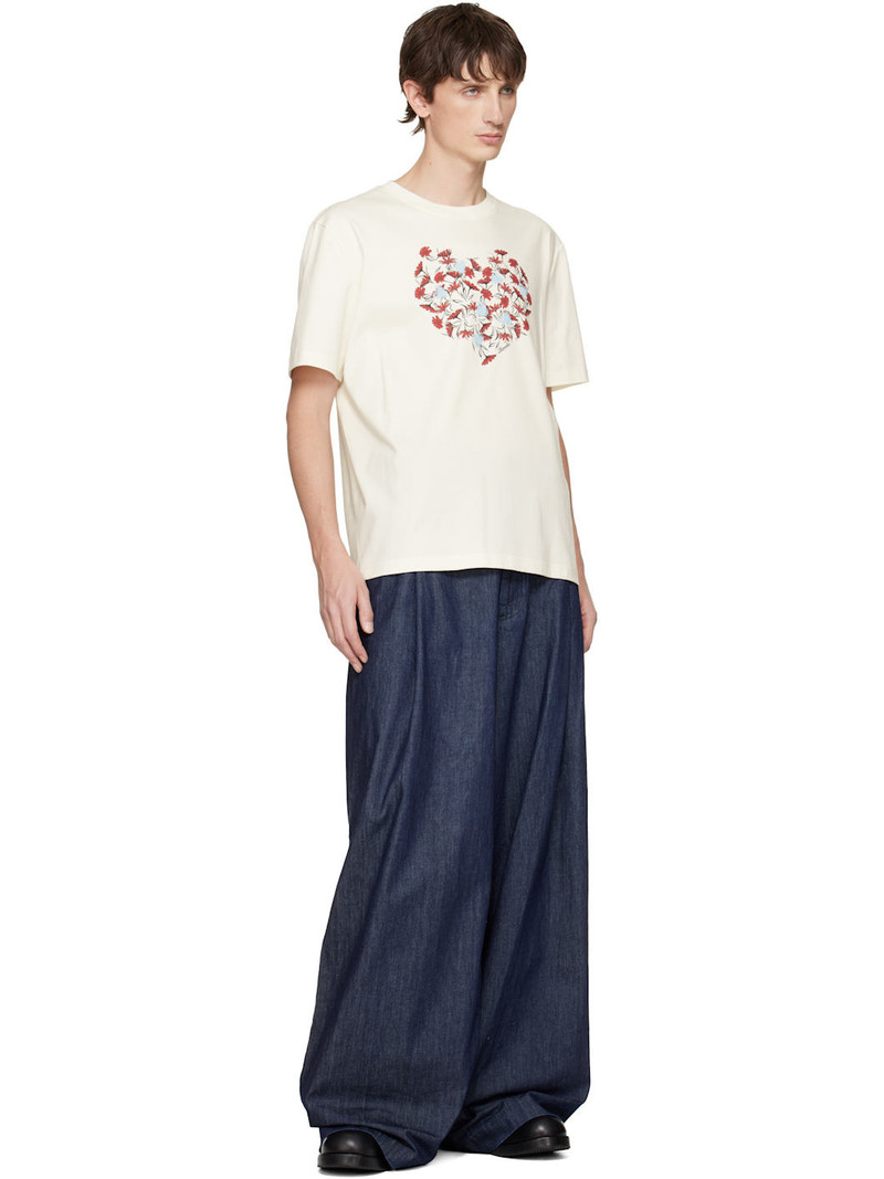 Lanvin Off-White Daisy Heart T-shirt outlook