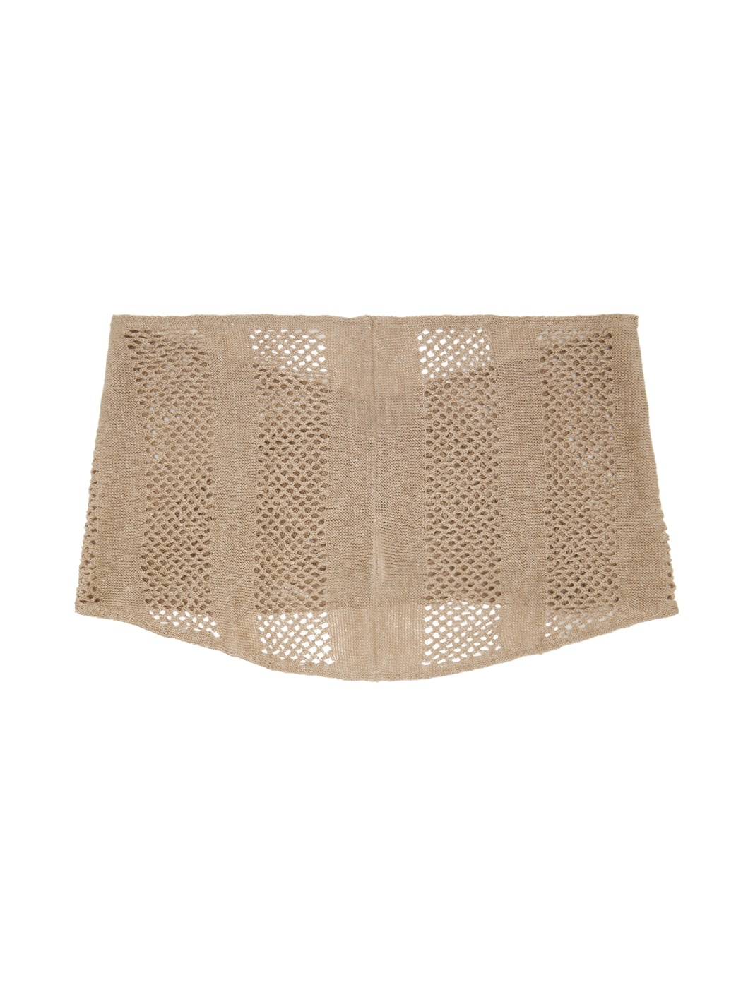 Beige Triangular Scarf - 2