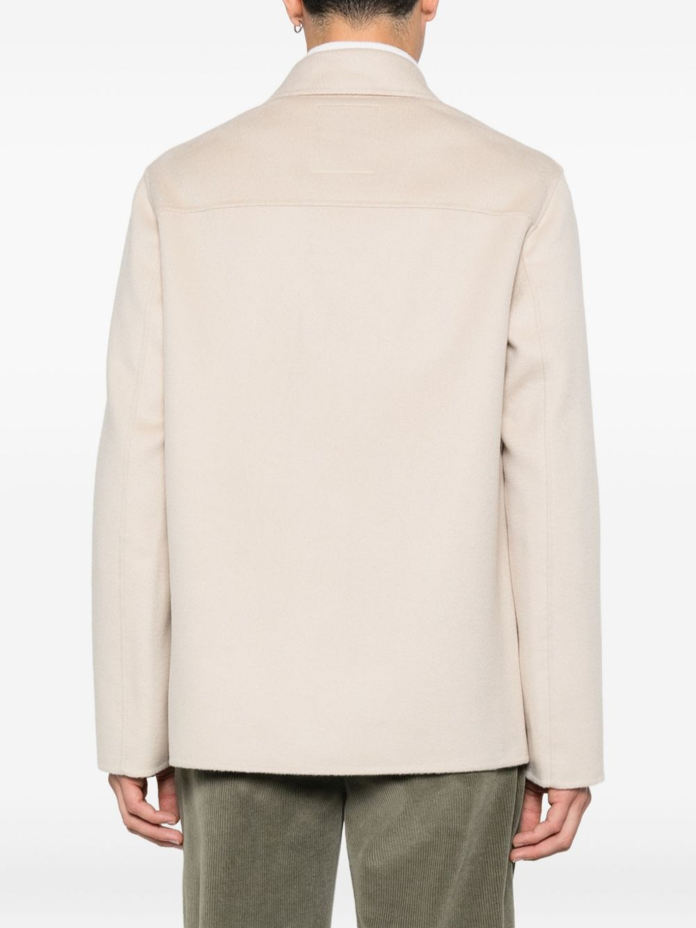 patch-pocket buttoned shirt jacket - 4