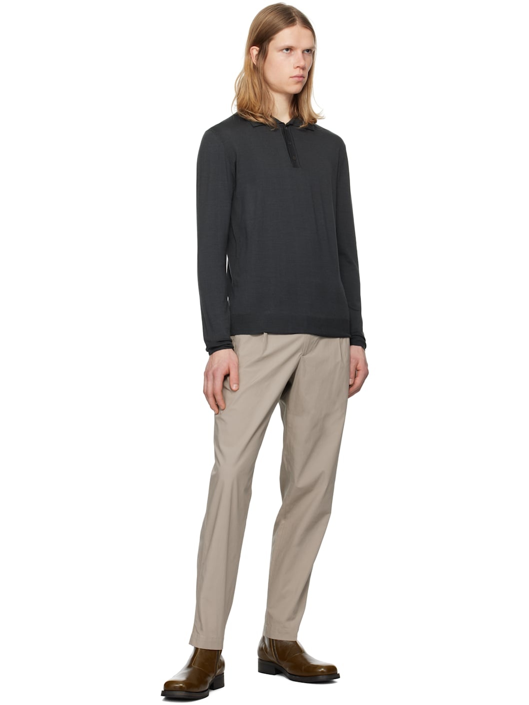 Beige Masco Vion Trousers - 4