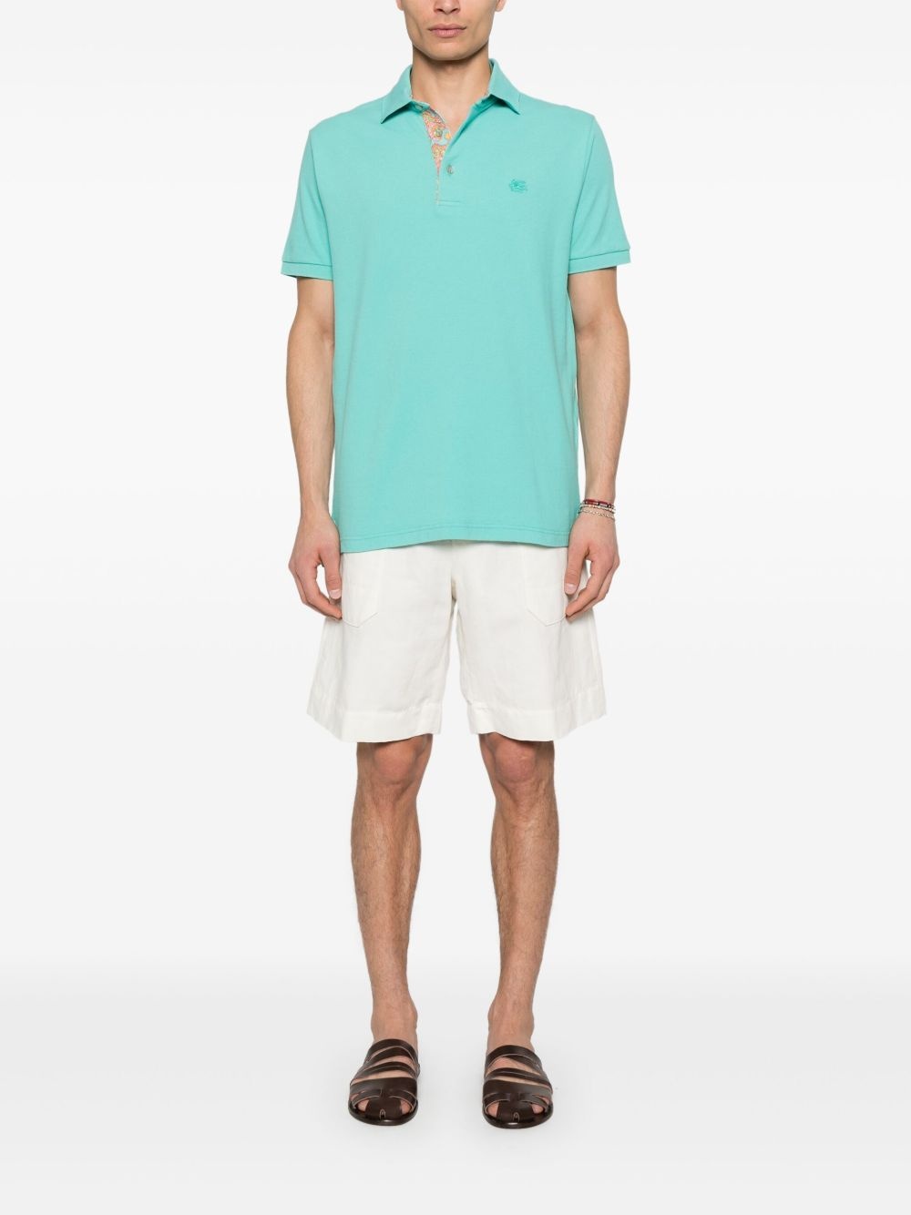 Pegaso-embroidered polo shirt - 2