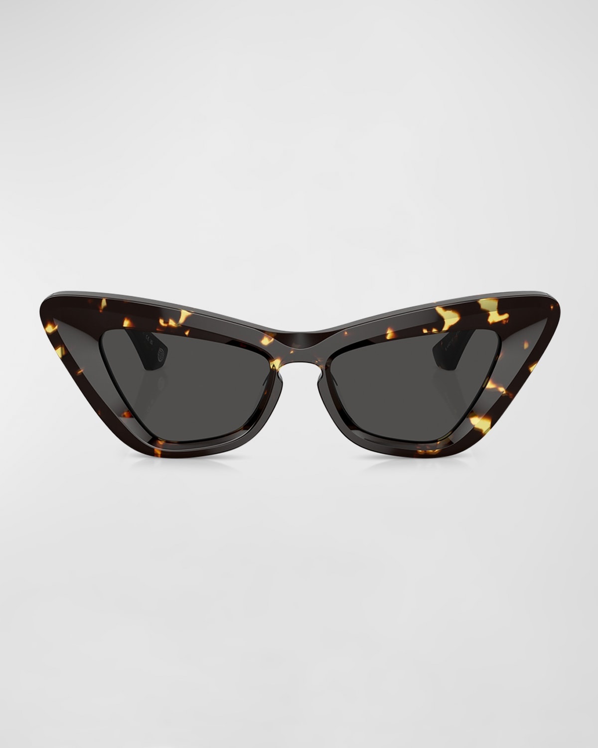 Beveled Acetate & Plastic Cat-Eye Sunglasses - 3