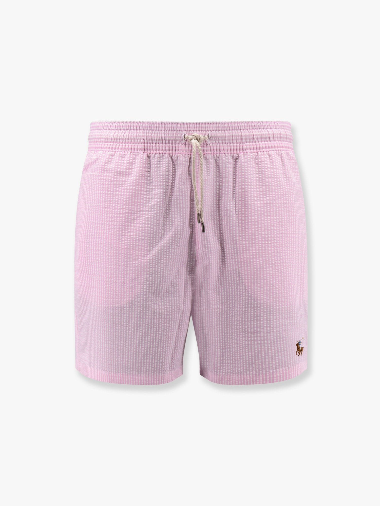 POLO RALPH LAUREN - Polo Ralph Lauren Cotton Blend Striped Swim Trunk With Logo Embroidery - 1
