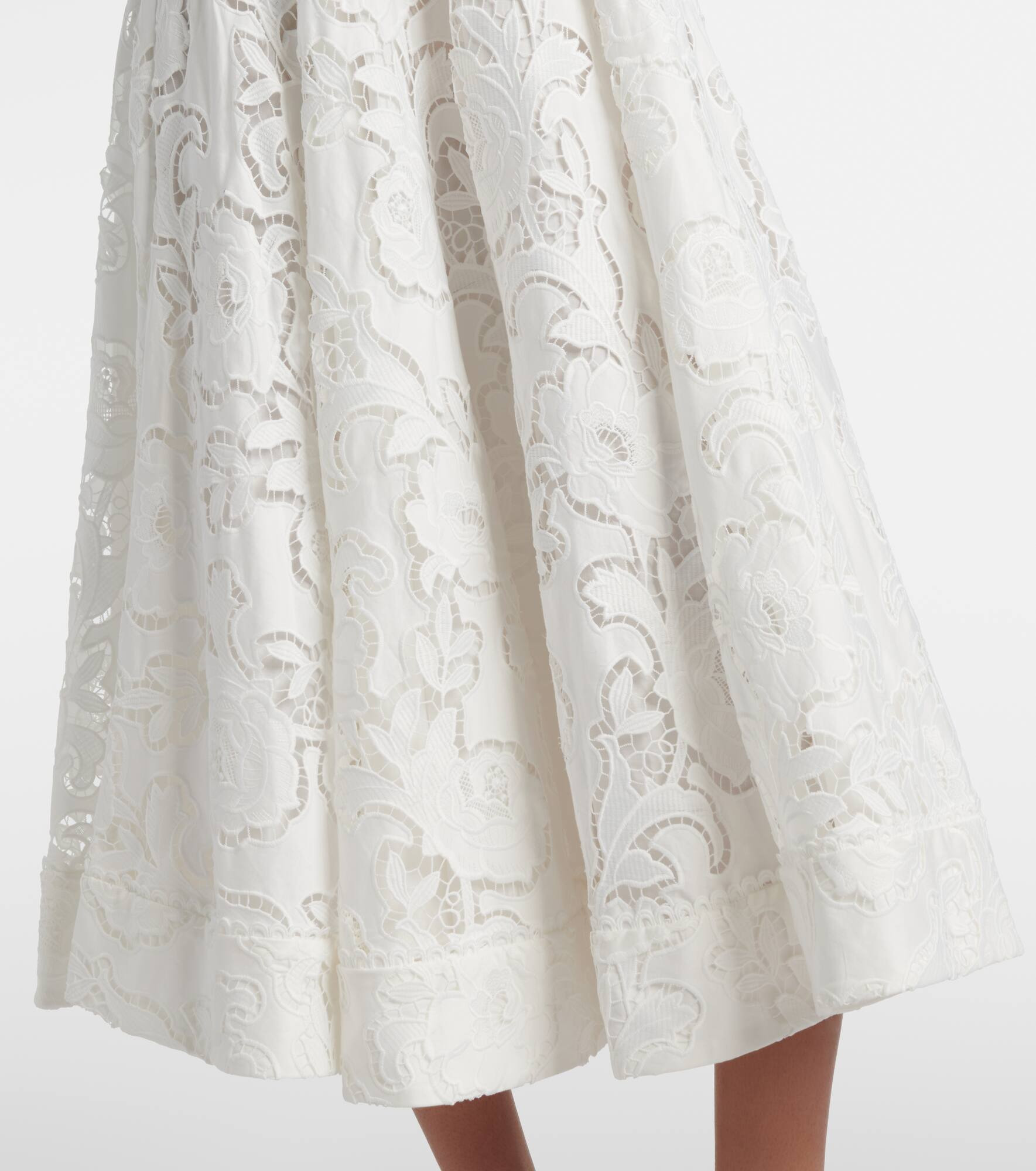 Ginger floral lace midi dress - 5