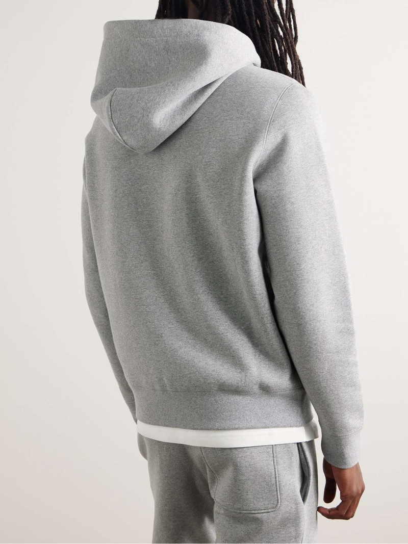 Logo-Appliquéd Cotton-Jersey Zip-Up Hoodie 3