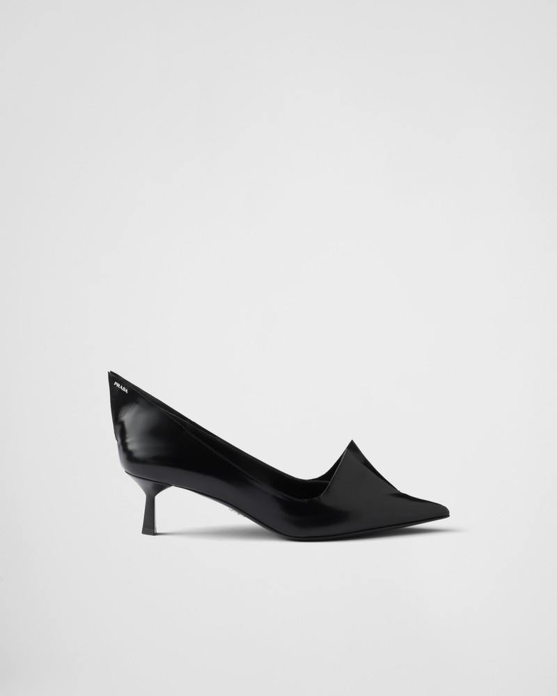 Prada Brushed leather pumps outlook