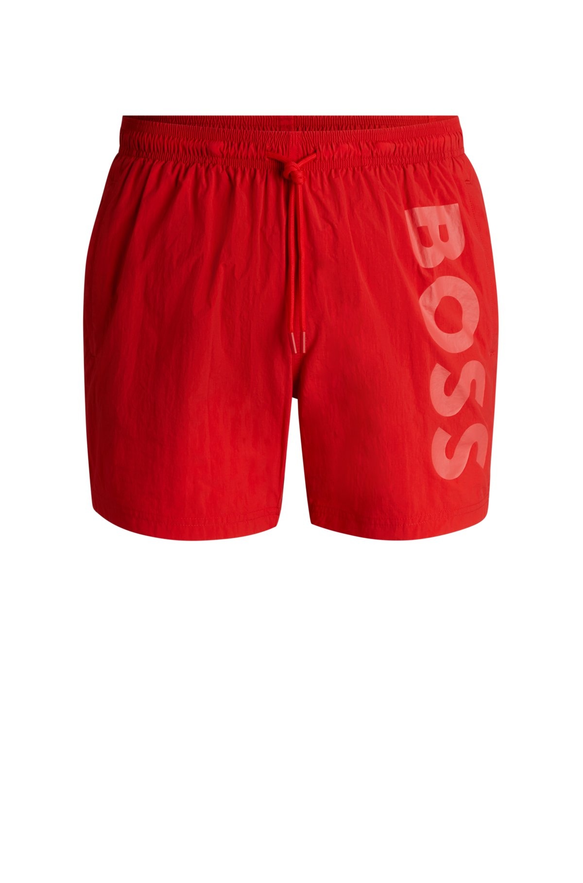 FULLY LINED SWIM SHORTS WITH LOGO PRINT - 1