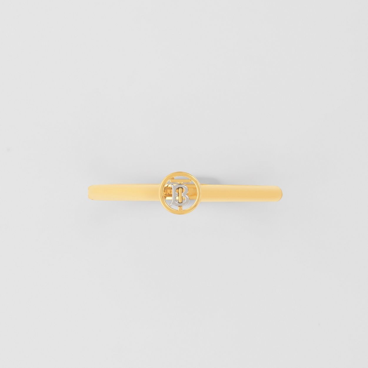 Gold and Palladium-plated Monogram Motif Bangle - 5