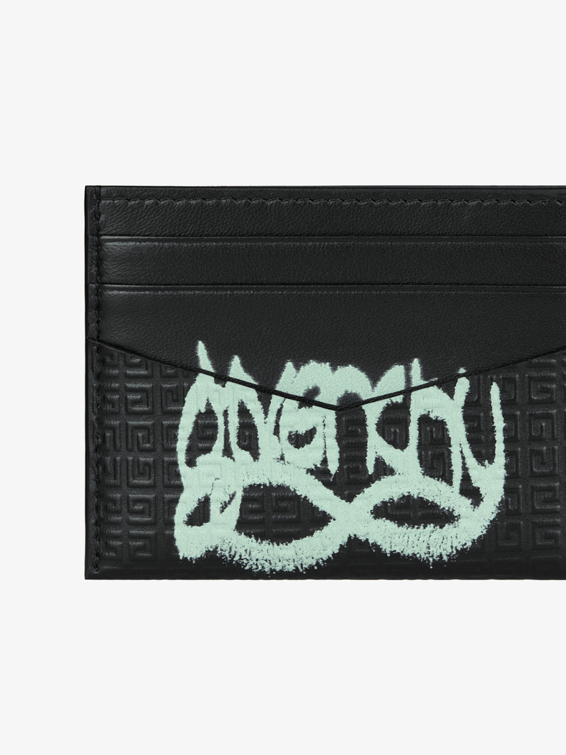 Givenchy CARD HOLDER IN 4G MICRO LEATHER WITH GIVENCHY INFINITY PRINT outlook