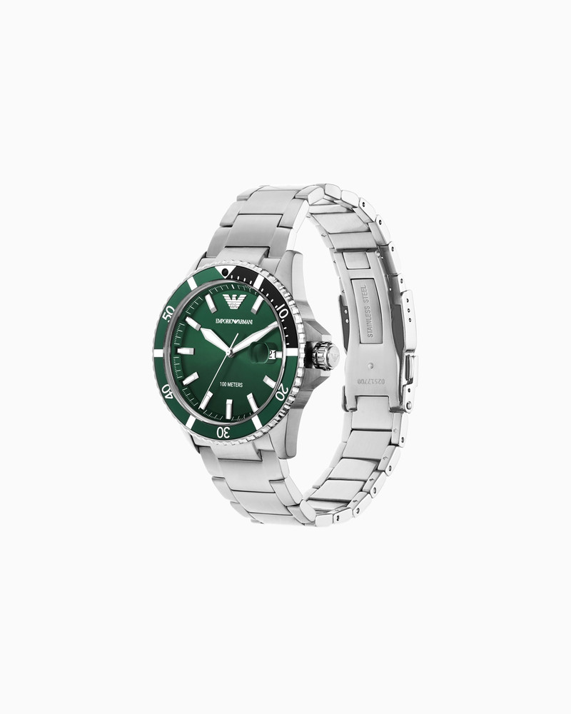 EMPORIO ARMANI THREE-HAND 스테인리스 WATCH outlook