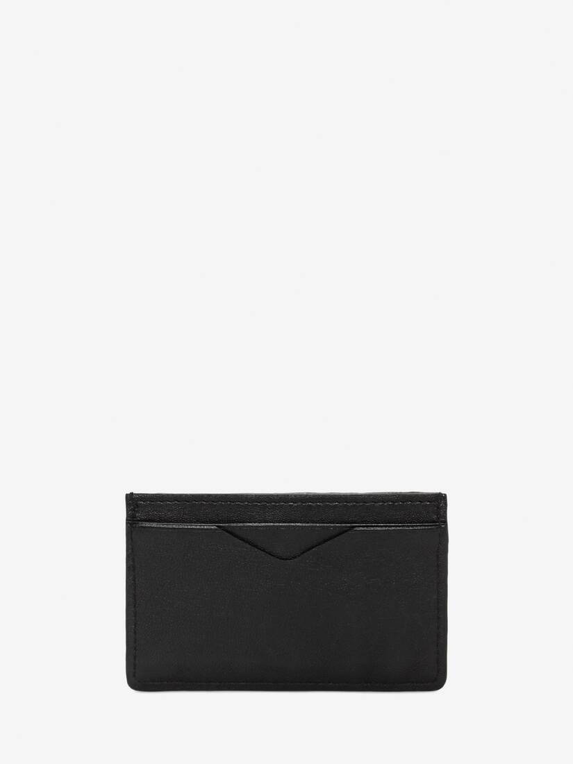 Men's Leather Card Holder in Black - 3