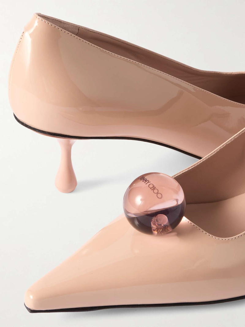 Orb 50 embellished patent-leather pumps 4