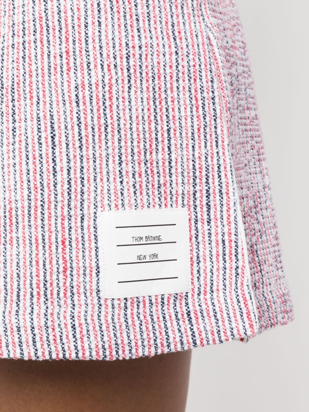 tweed seersucker pleated skirt - 5