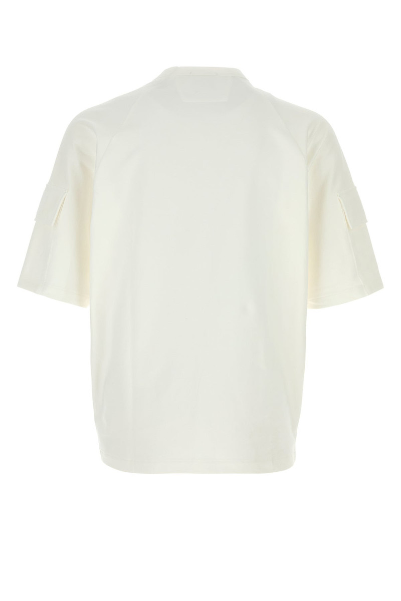 C.P. Company White stretch cotton t-shirt outlook