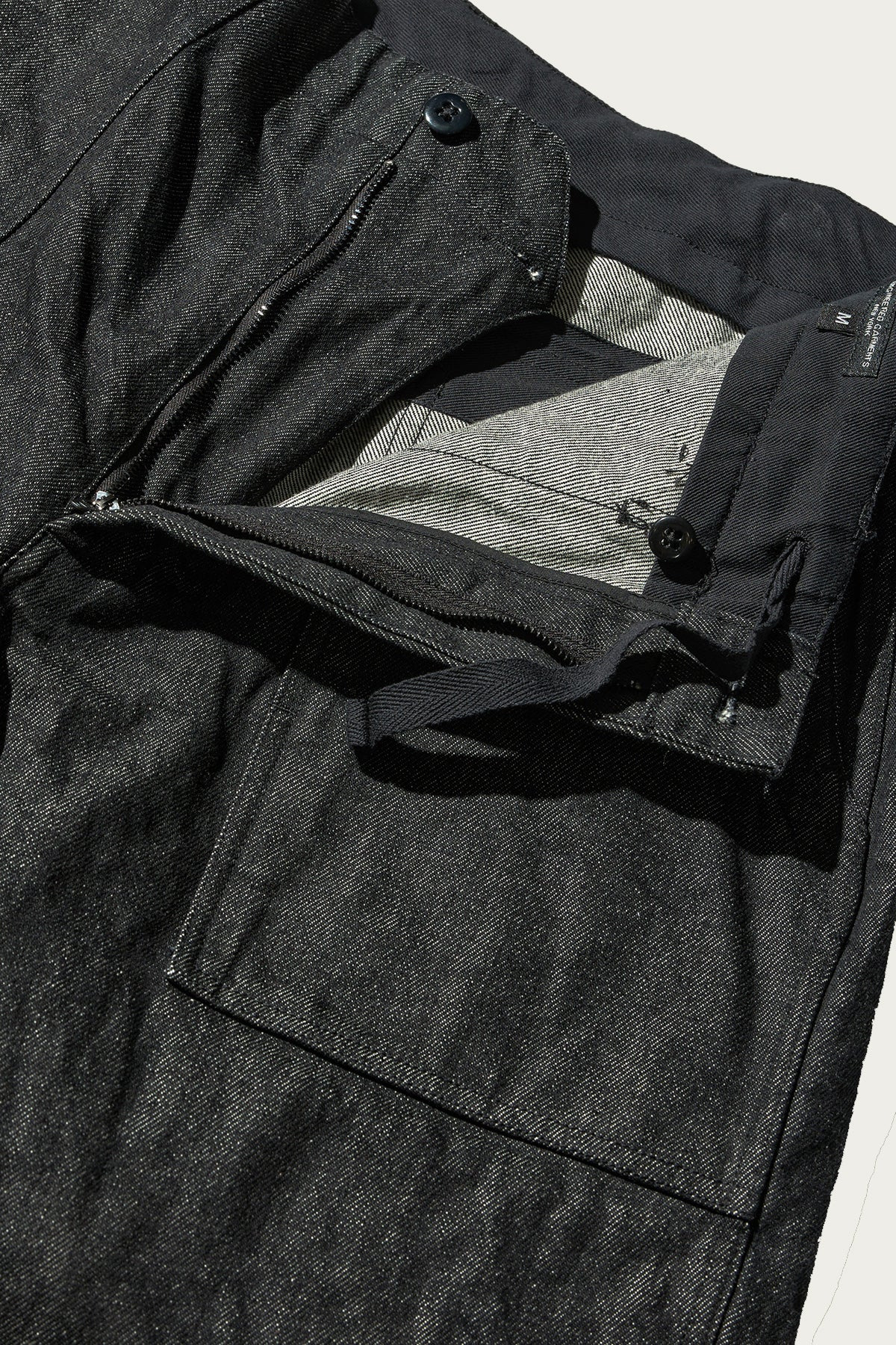Fatigue Pant - Black 14oz Cone Denim - 3
