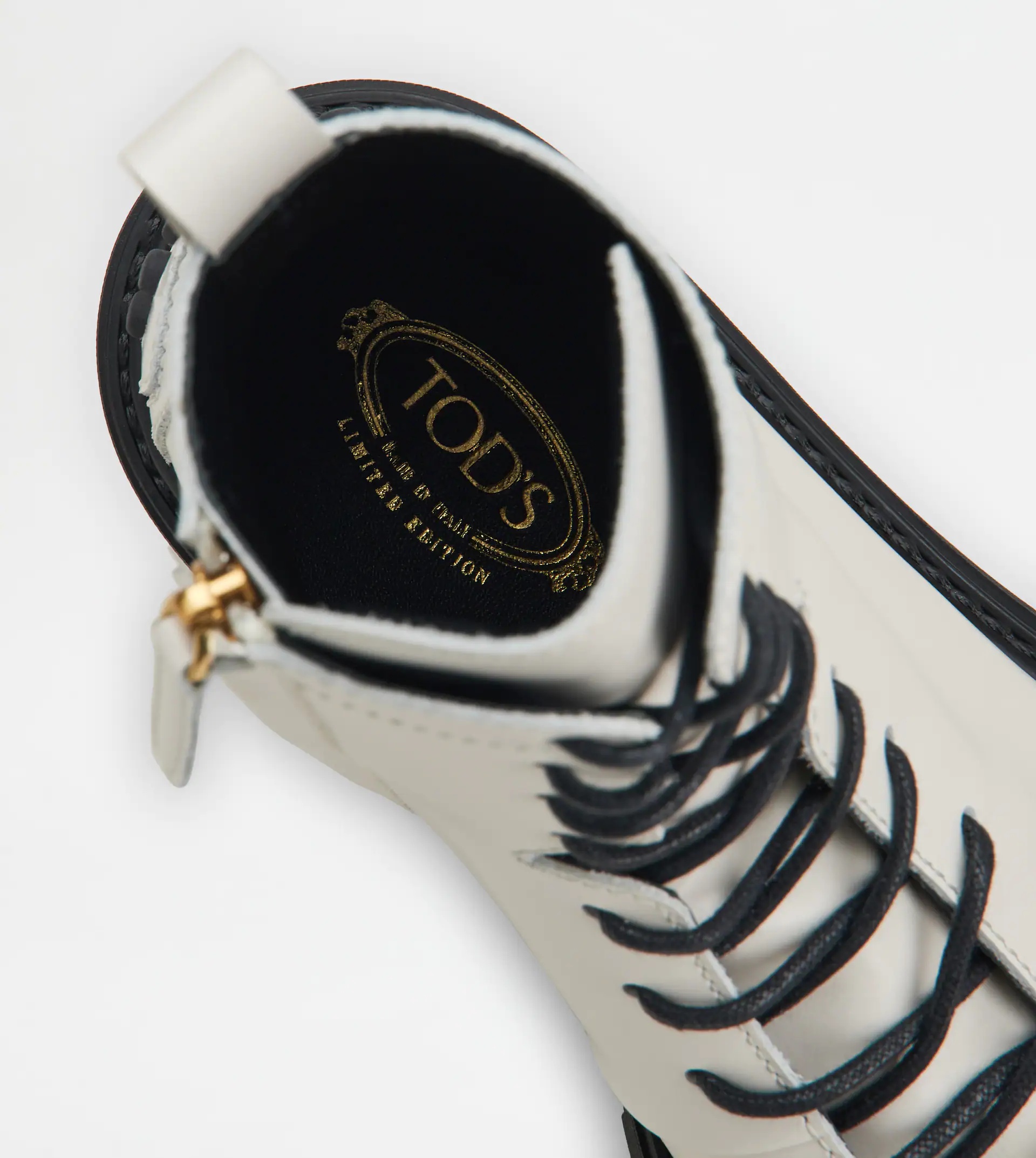 BOOTS IN LEATHER - WHITE - 6