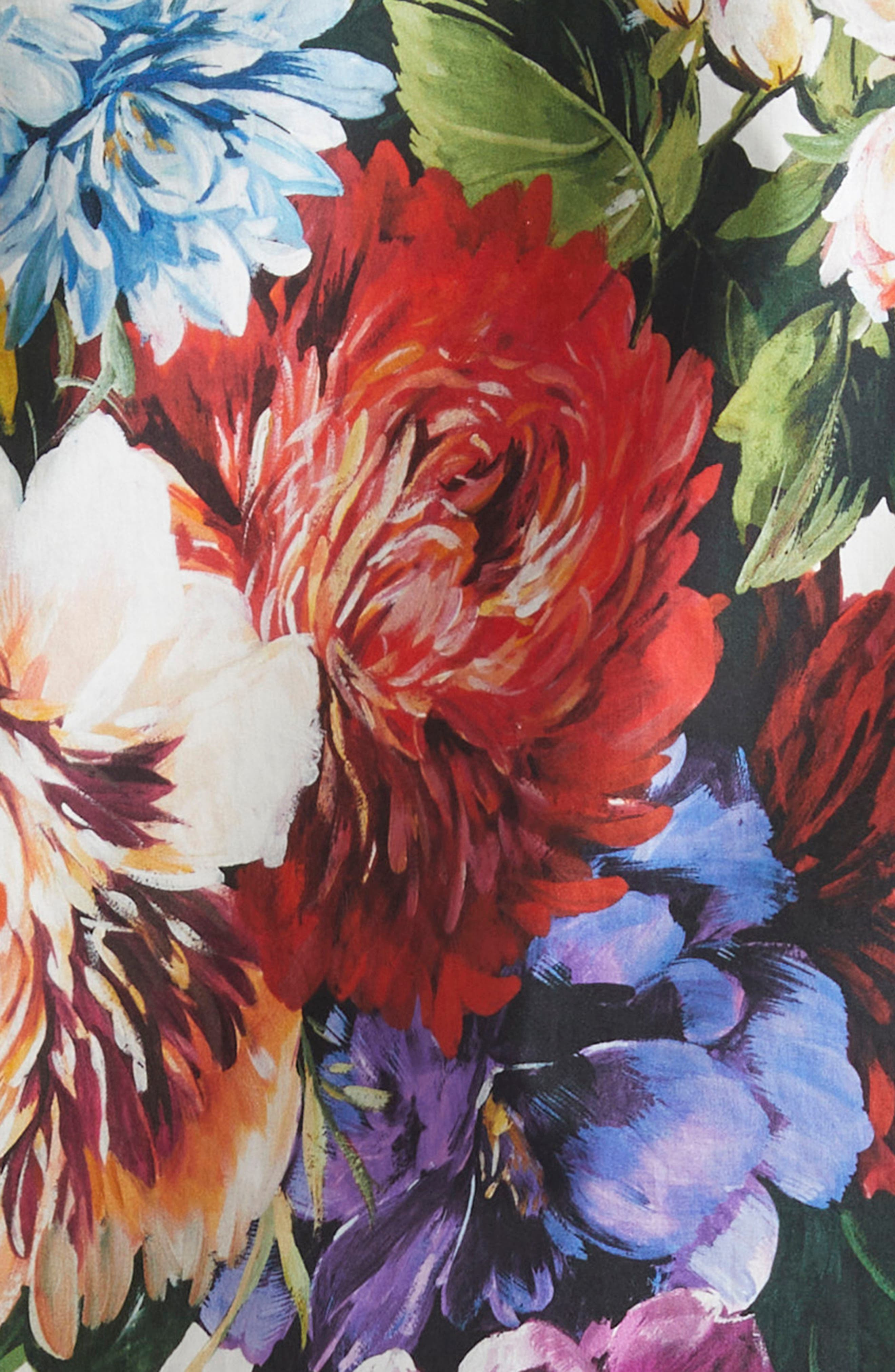 Dolce&Gabbana Floral Button-Up Top in Ha5Pc B.fiori Cret. F.bco at Nordstrom - 7