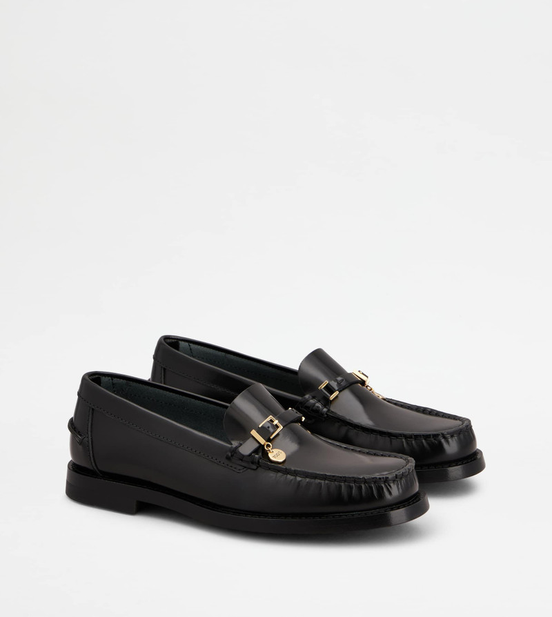 LOAFERS IN LEATHER - BLACK 2