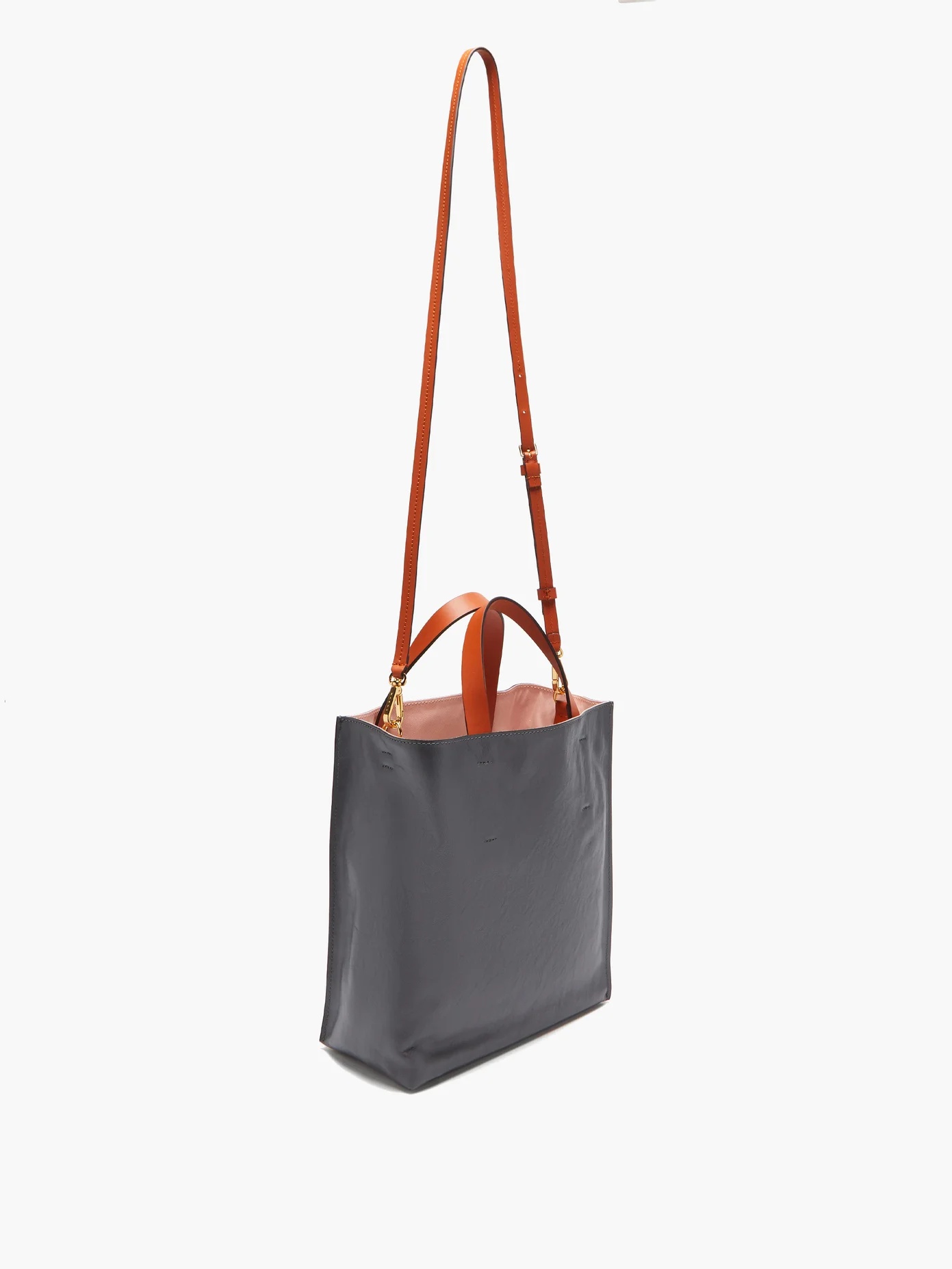 Museo medium leather tote bag - 4