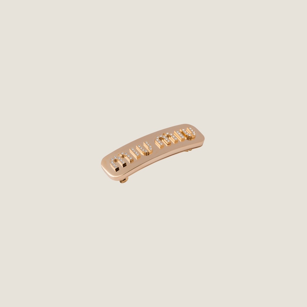 Plexiglas and metal hair clip - 2