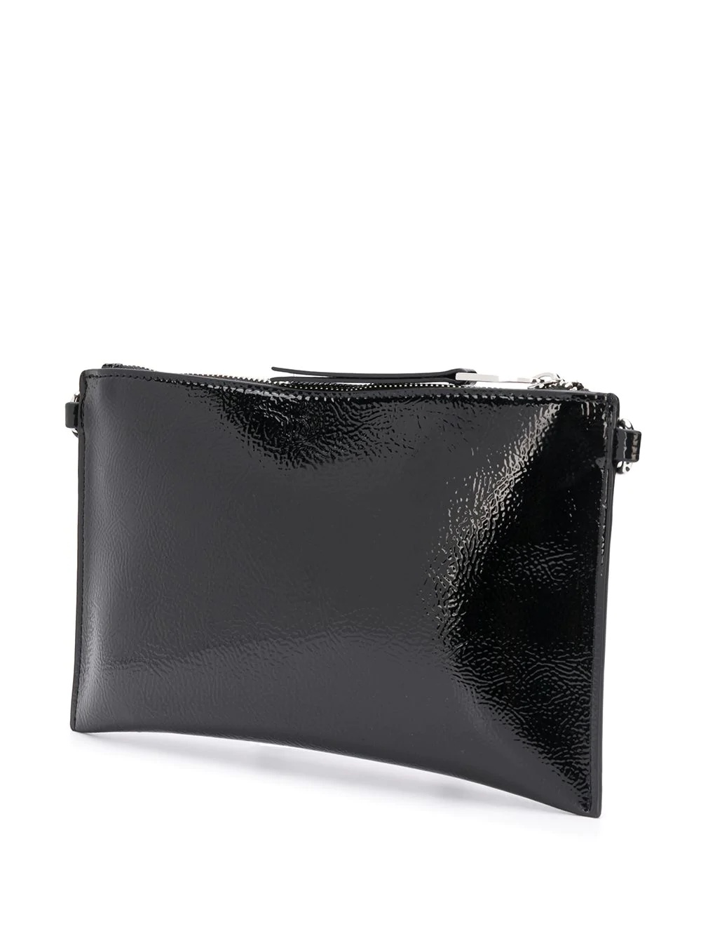 logo embossed clutch bag - 3