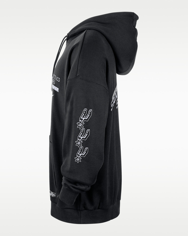 San Antonio Spurs Courtside Men's Jordan NBA Club Premium Pullover Hoodie 3