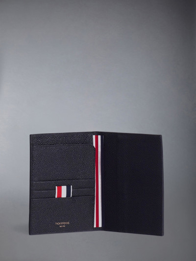 Thom Browne Passport Holder In Pebble Grain outlook