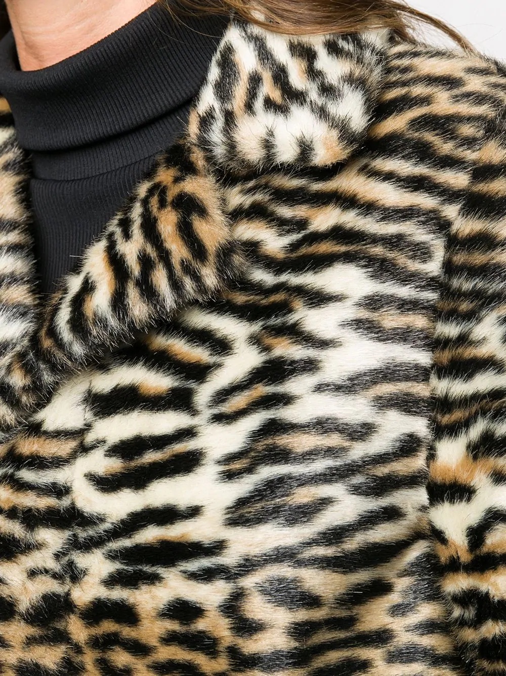 faux-fur lynx print coat - 5