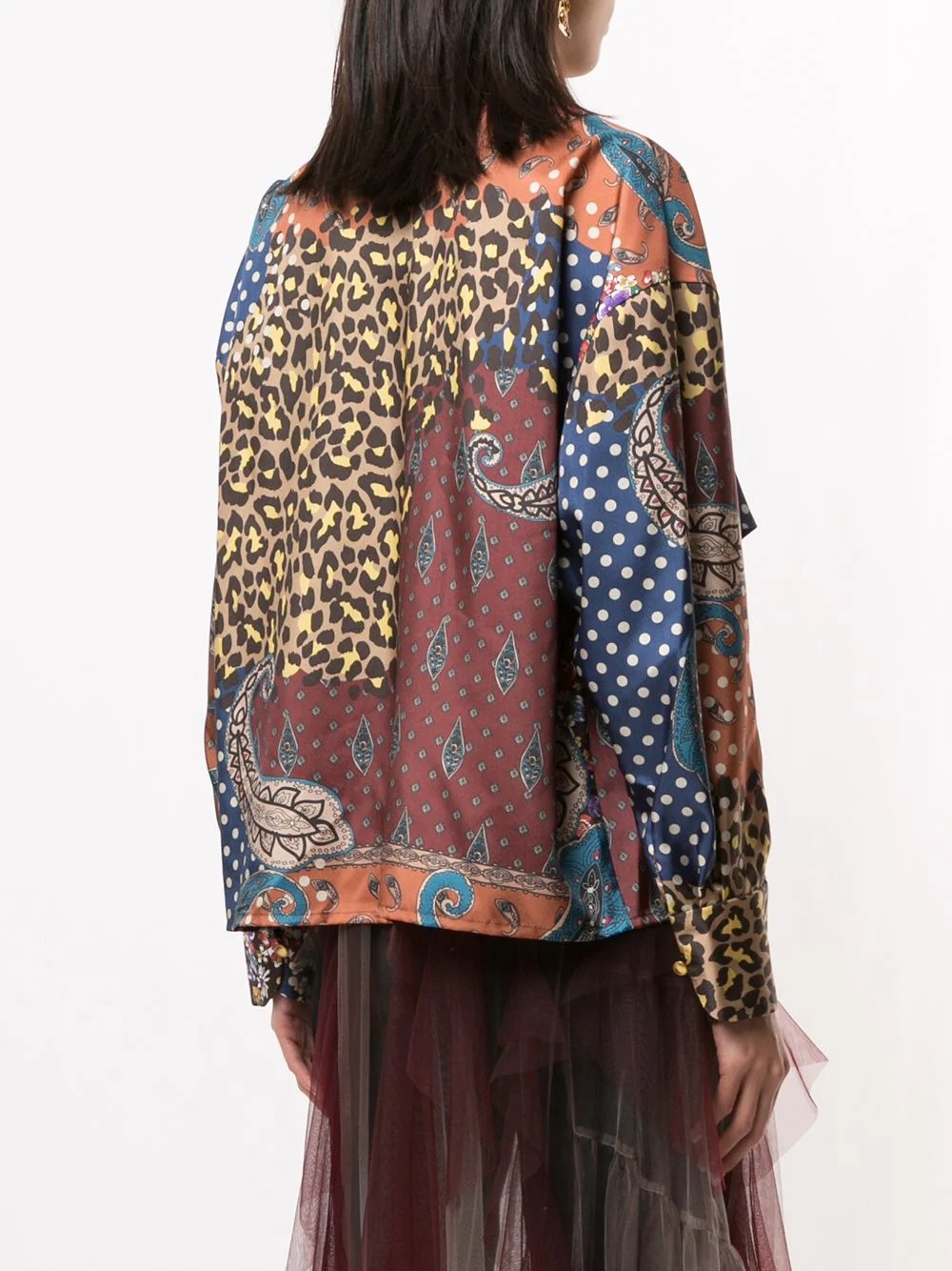 paisley print blouse - 4