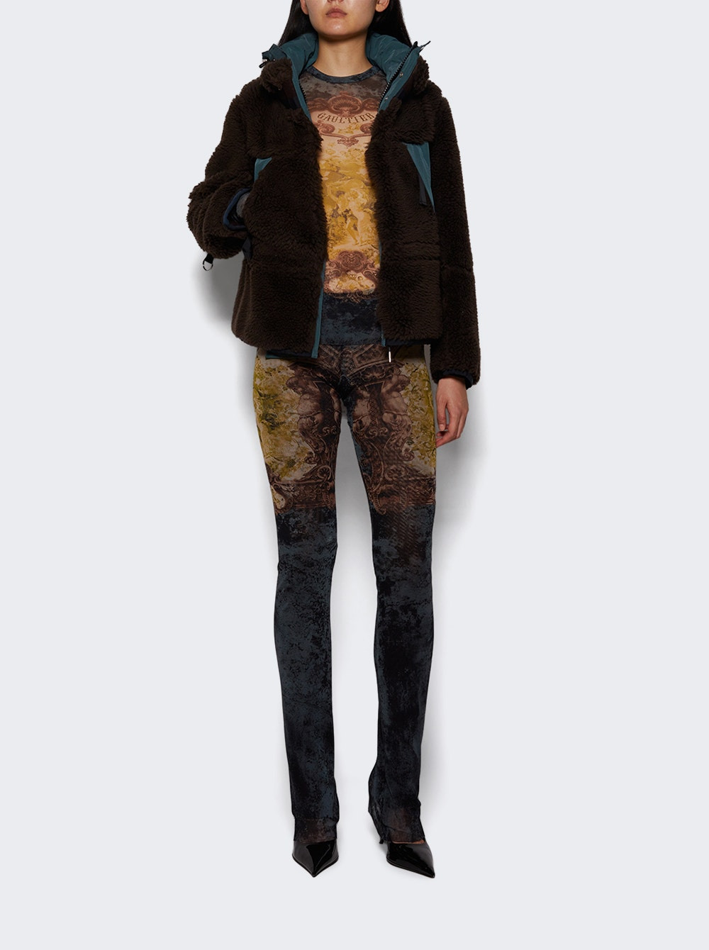 Mesh Trousers Médaillon Print - 5