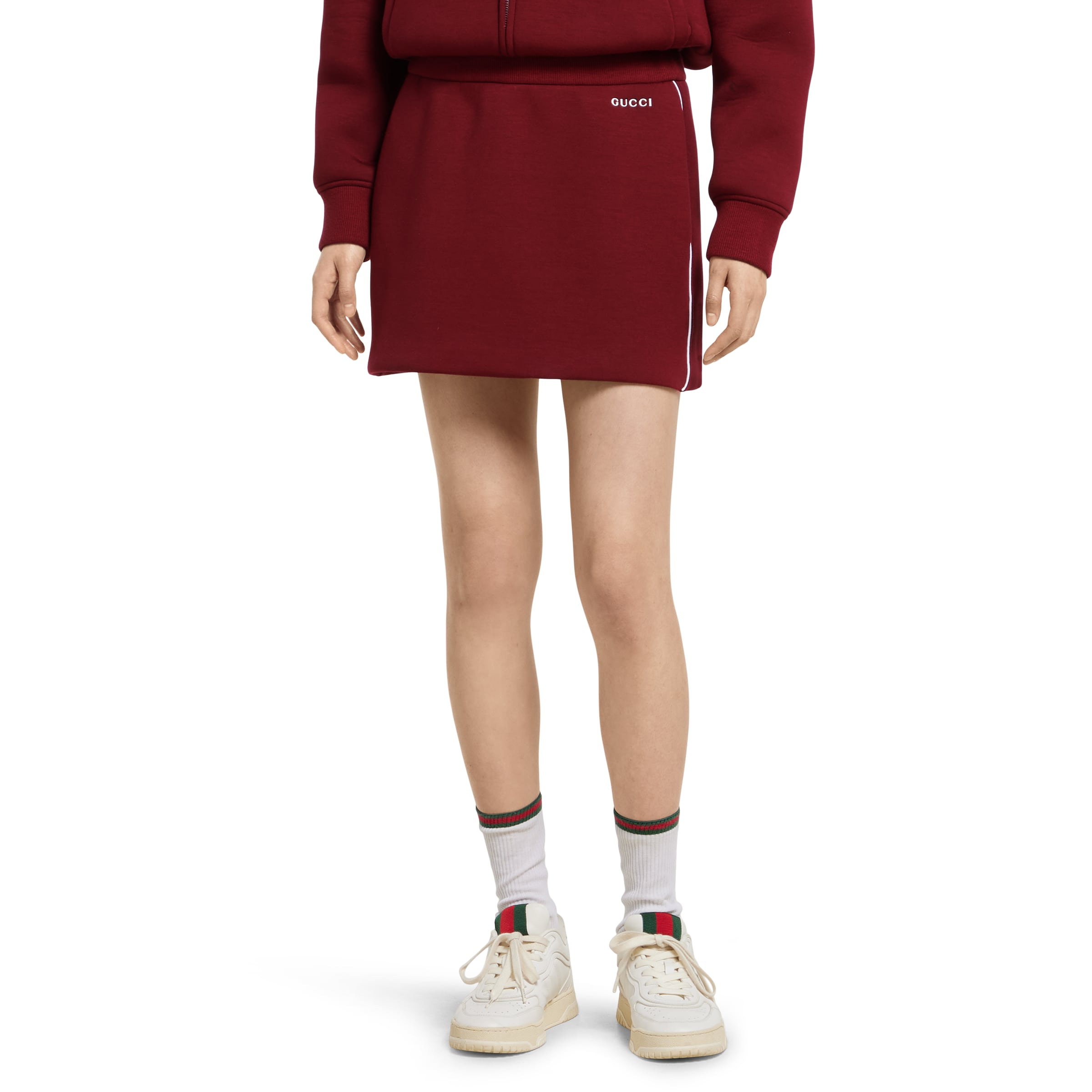 Jersey mini skirt with logo - 3