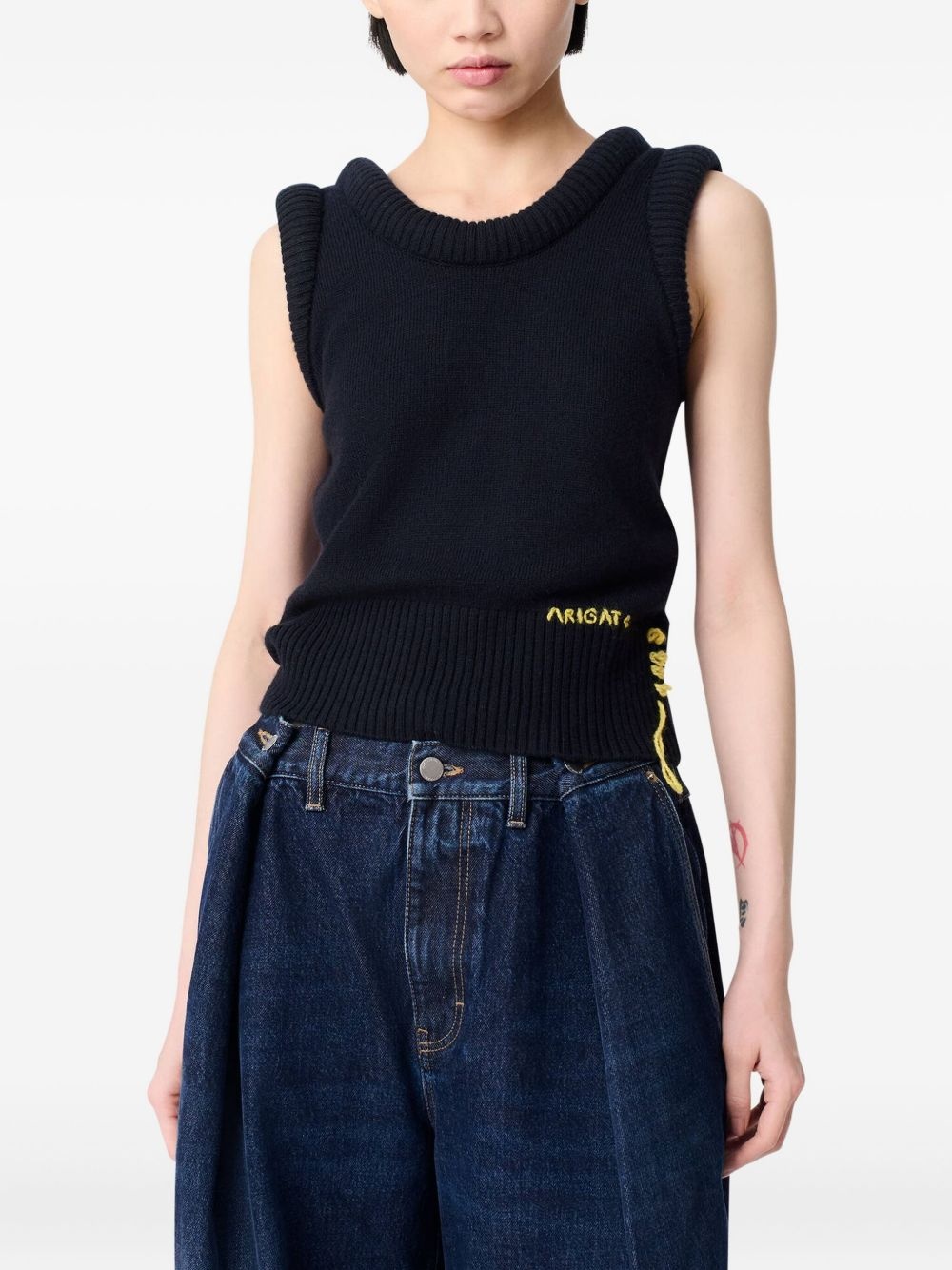 Marla knit sleeveless vest - 3