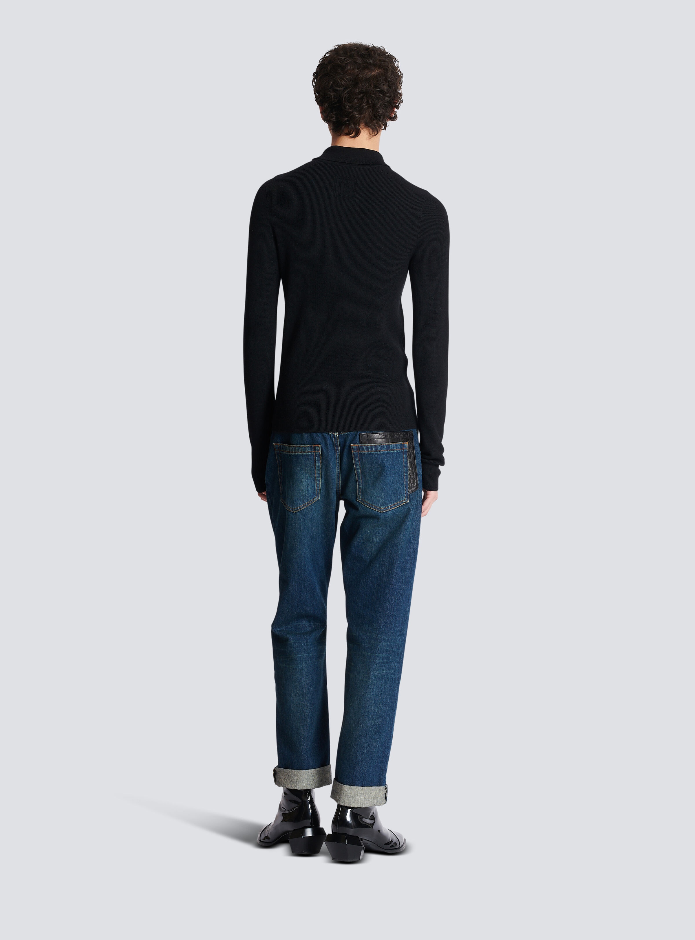 Wool PB buttoned polo shirt - 4