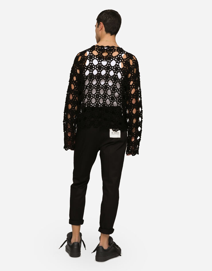 Cotton round-neck sweater - 3