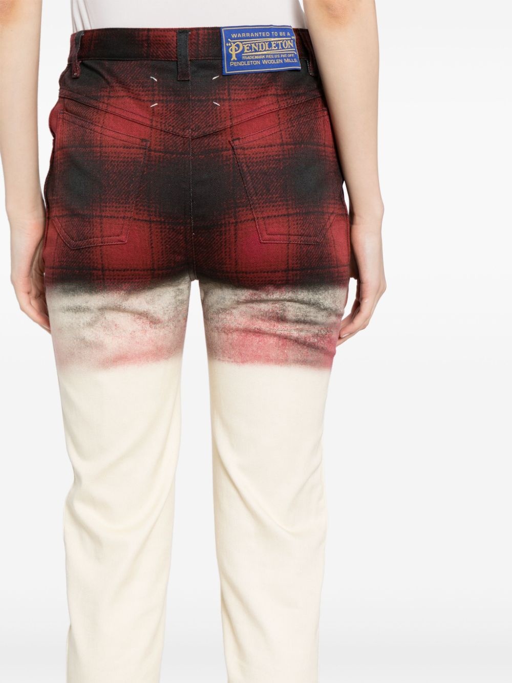 checked skinny jeans - 5