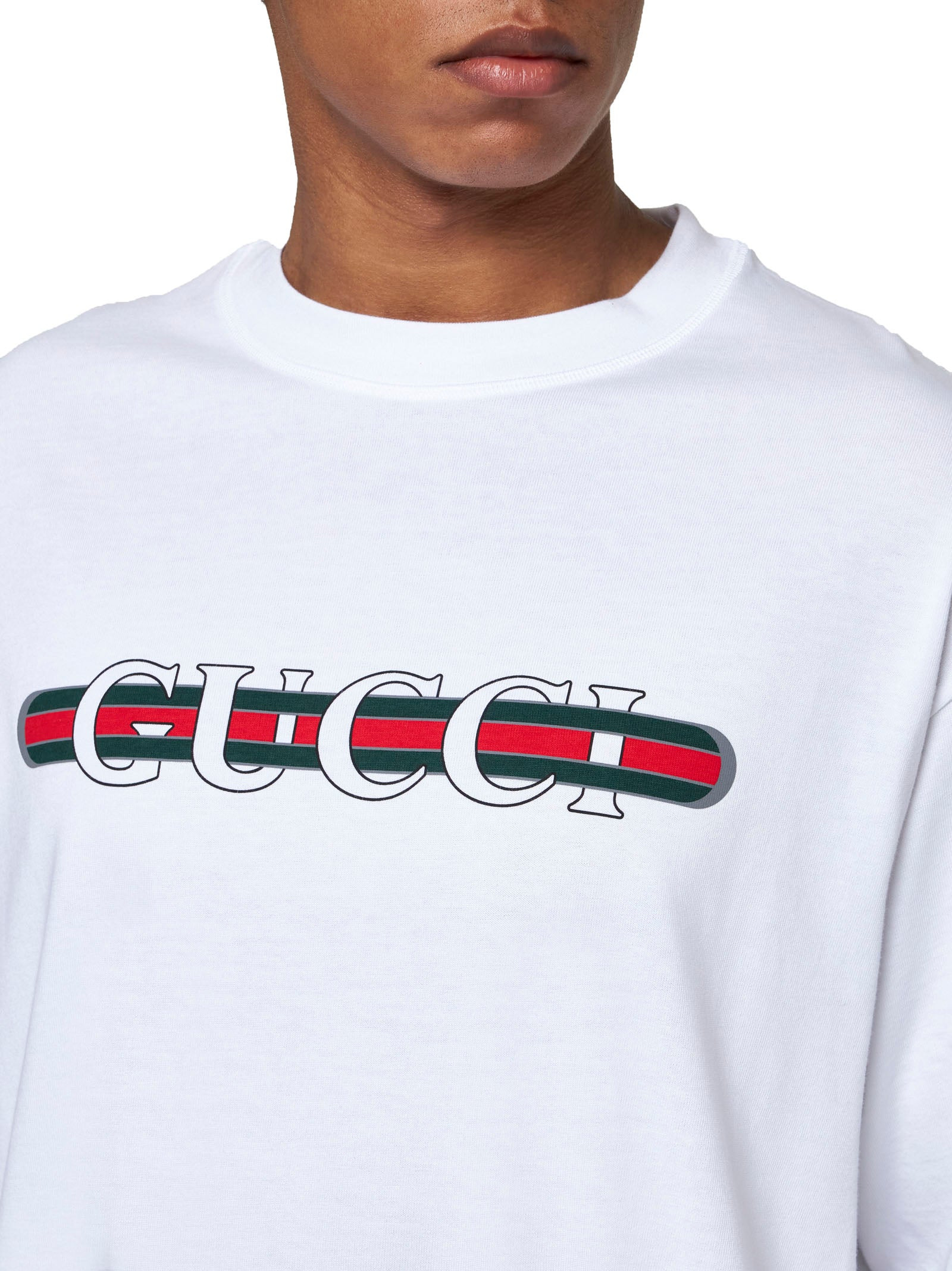 Gucci Men Cotton Jersey T-Shirt With Print - 4