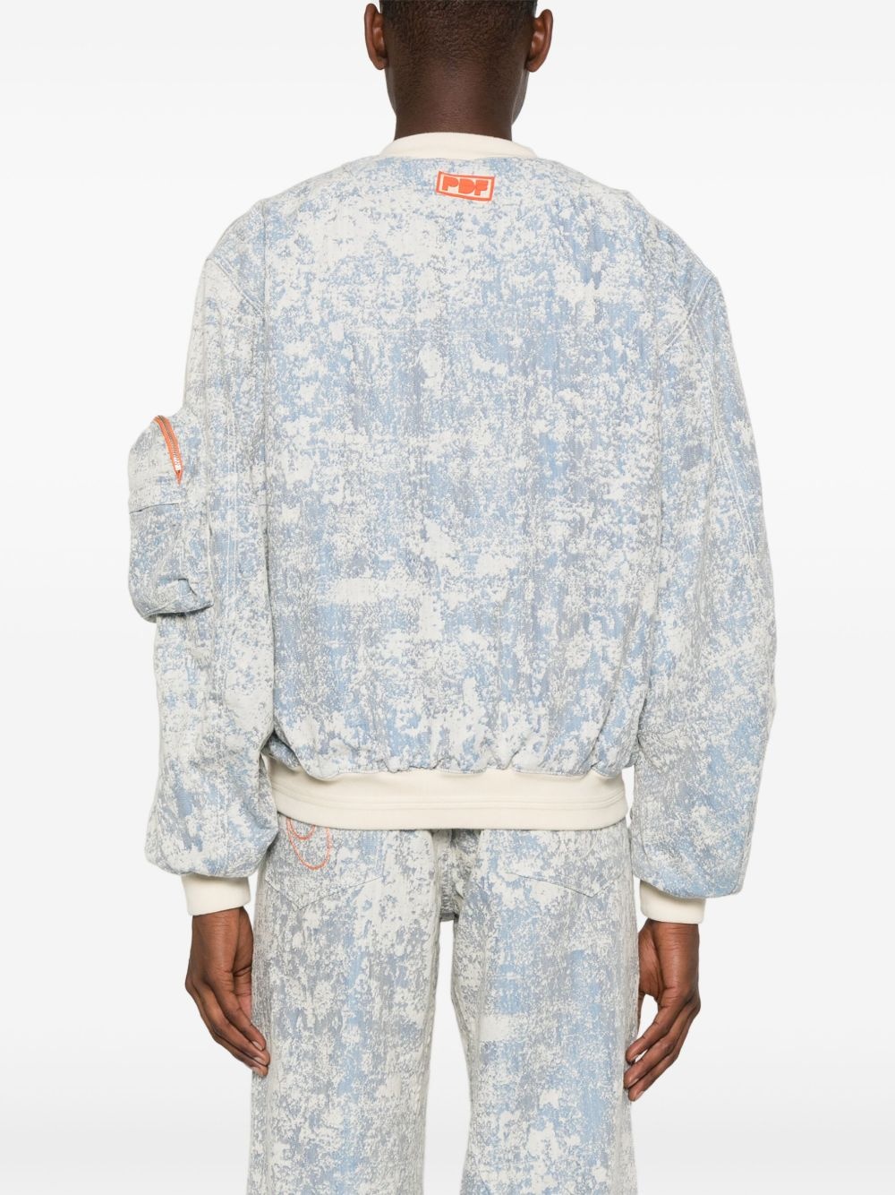 dust-effect denim jacket - 4